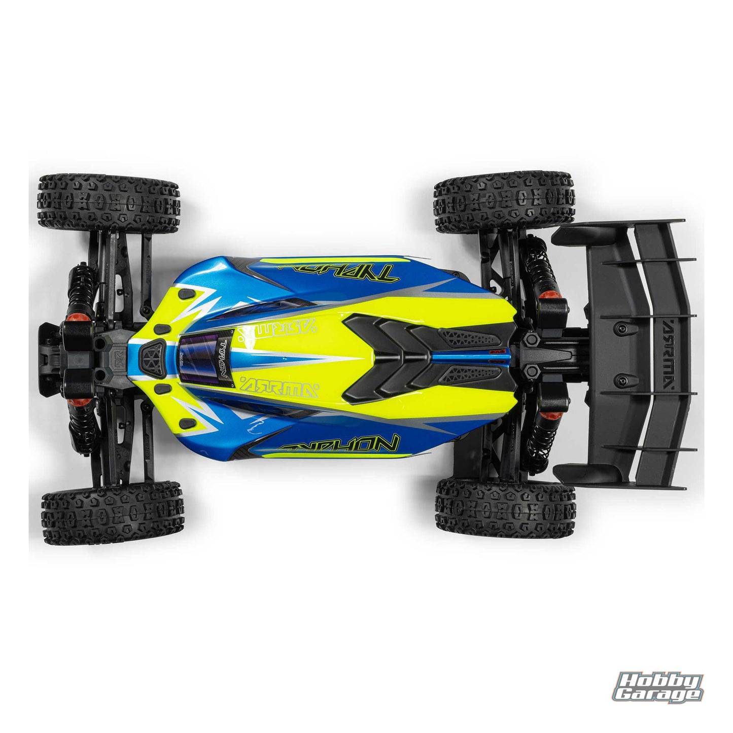 ARRMA 1/8 Typhon 4X4 223S BLX Brushless Buggy RTR With Dsc Blue/Yellow ARA4306V4T4