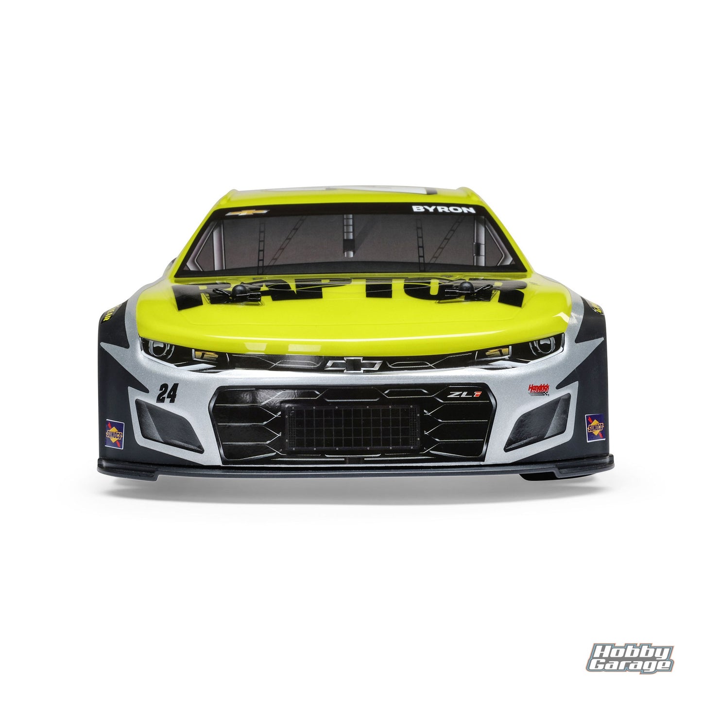 Losi 1/12 NASCAR RC Race Car William Byron No. 24 2025 Raptor Chevrolet ZL1 2S AWD Brushed On-Road (Battery & Charger Included), Black LOS1122524