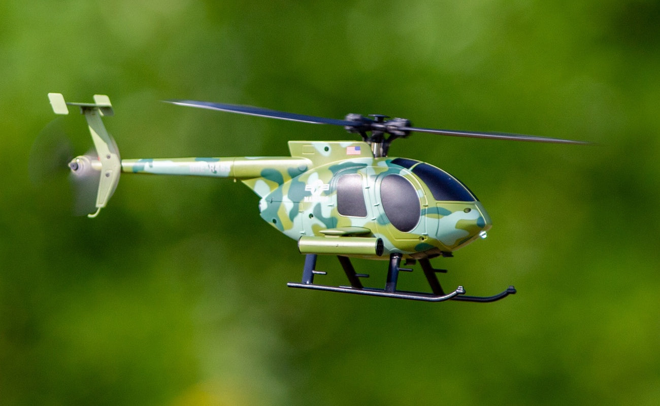 Rage R/C Hero-copter Military, 4-blade RTF Heli; Marines RGR6101