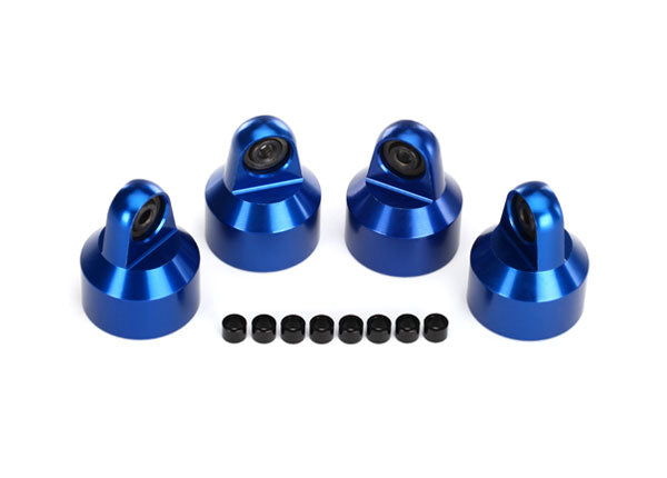 Traxxas Blue Aluminum GTX Shock Caps (4) TRA7764A