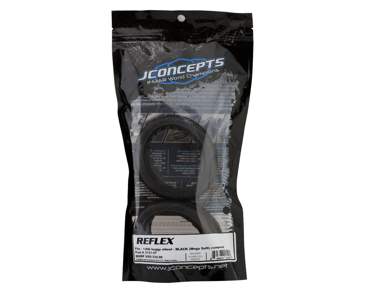 JConcepts Reflex 1/8 Buggy Tires (2) (Green) JCO3121-02