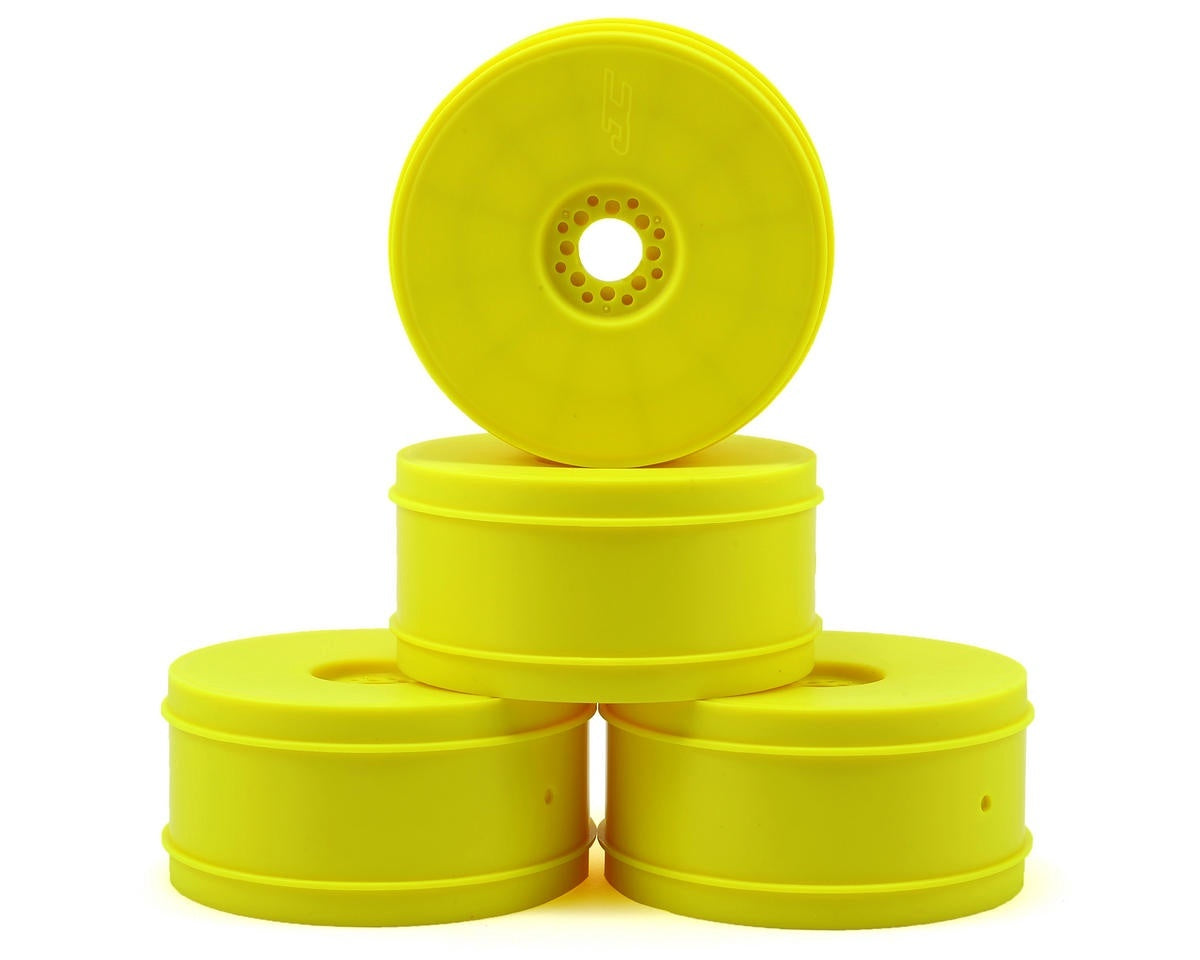 JConcepts 83mm Bullet 1/8th Buggy Wheel (4) (Yellow) JCO3357Y