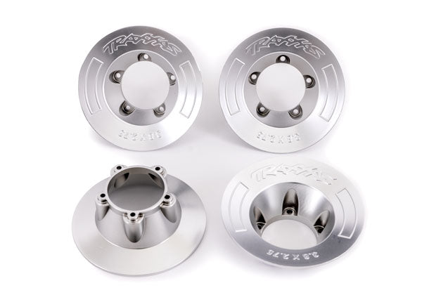 Traxxas Satin Chrome Wheel Covers (4) TRA9568X