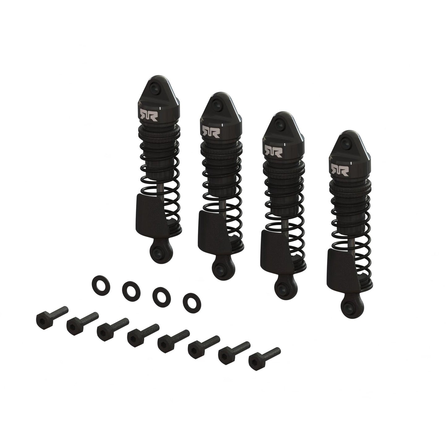ARRMA Aluminum Shock Set, 58mm Length, 1000cst Oil (Black) (4pcs) - Grom ARA-1567