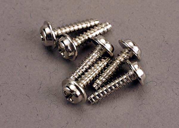 Traxxas Washer-head Self-tapping Screws 3x12mm (6) TRA3286