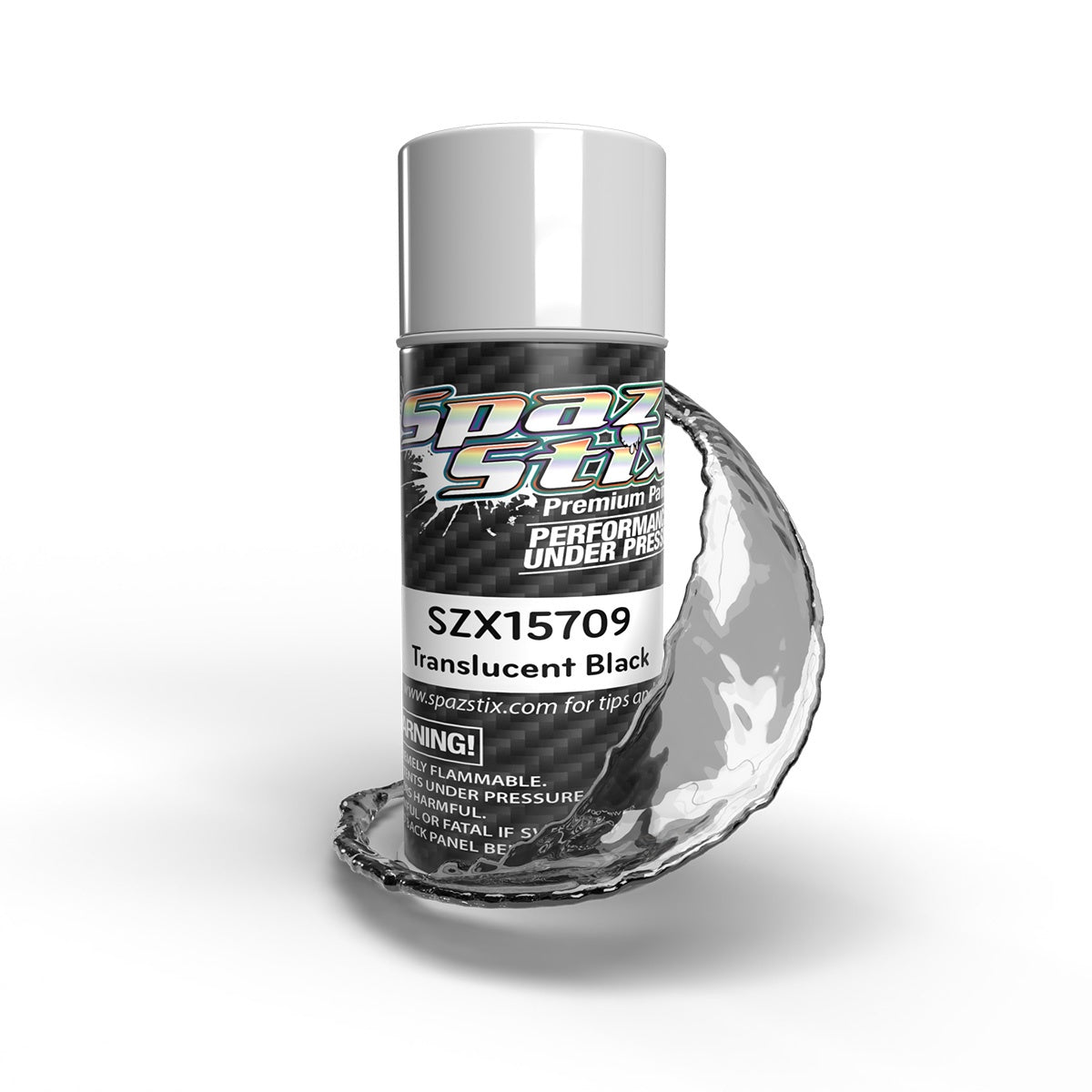 Spaz Stix Translucent Black Aerosol Paint SZX15709