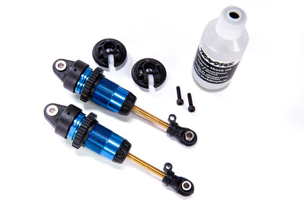 Traxxas 1/10 Blue Aluminum Long GTR Shocks (2) TRA7461