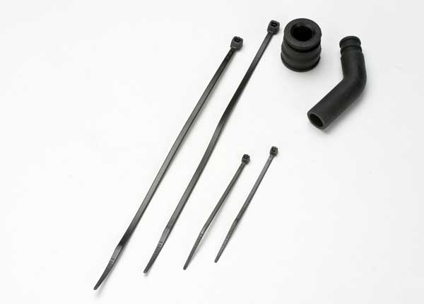 Traxxas Black Pipe Coupler & Deflector TRA5245X