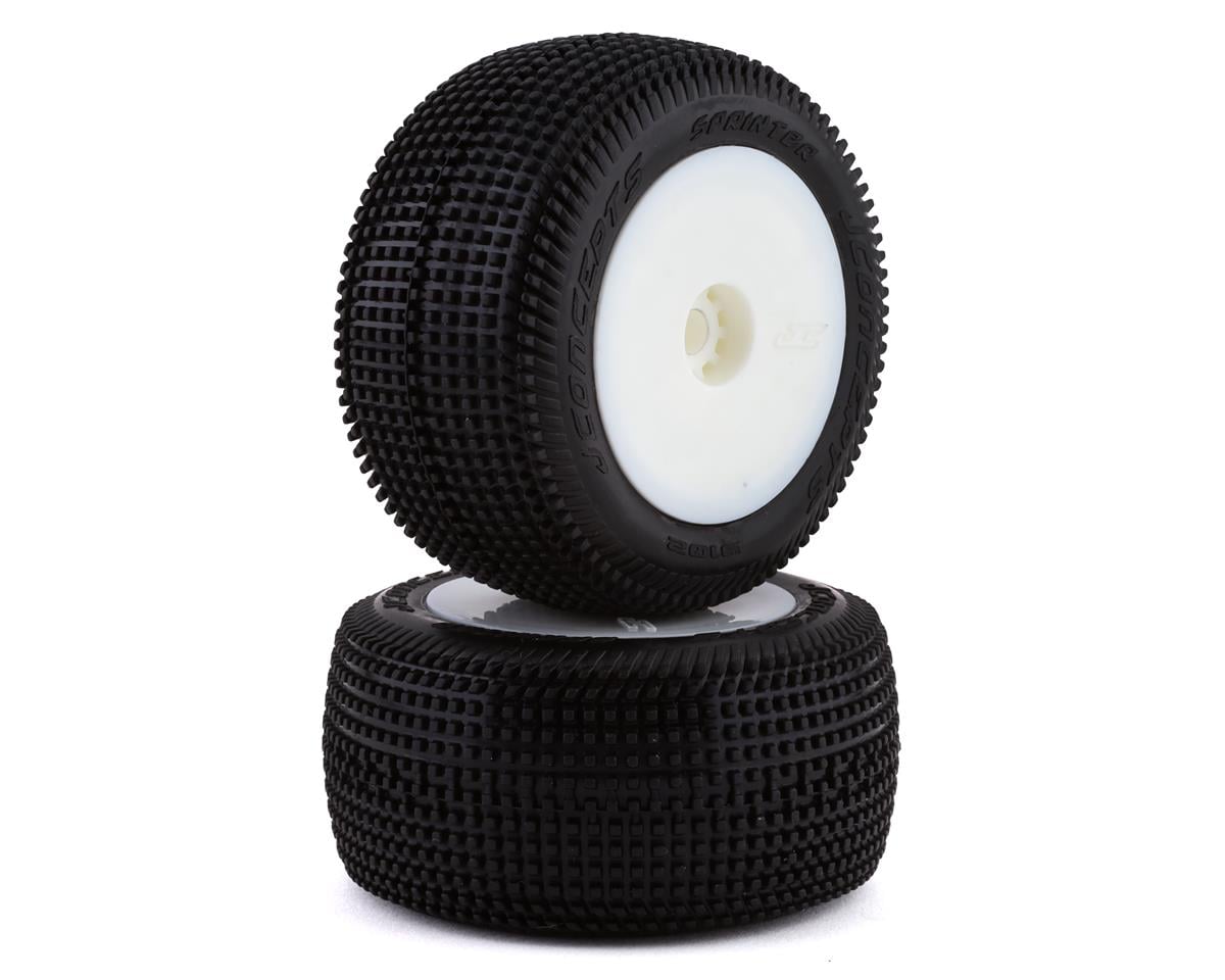 JConcepts Mini-t 2.0 Sprinter Pre-mounted Rear Tires (White) (2) JCO3102-101091