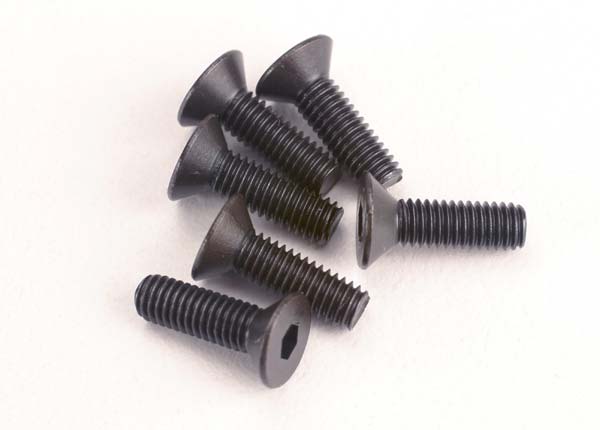 Traxxas Countersunk Machine Screws 3x10mm (6) TRA2551