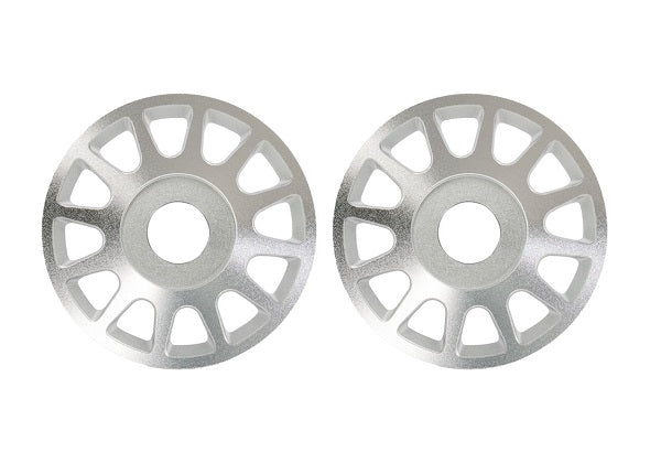 Traxxas Pro Scale Silver Aluminum Wheel Centers (2) TRA10274-SLVR