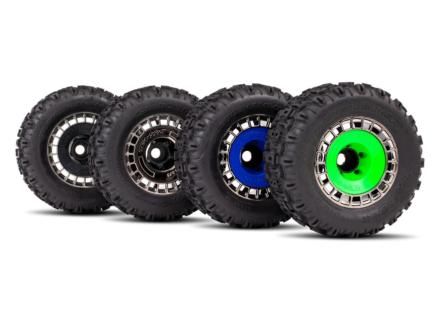 Traxxas 3.8" Modular Wheels & Sledgehammer Tires (2) TRA9572A