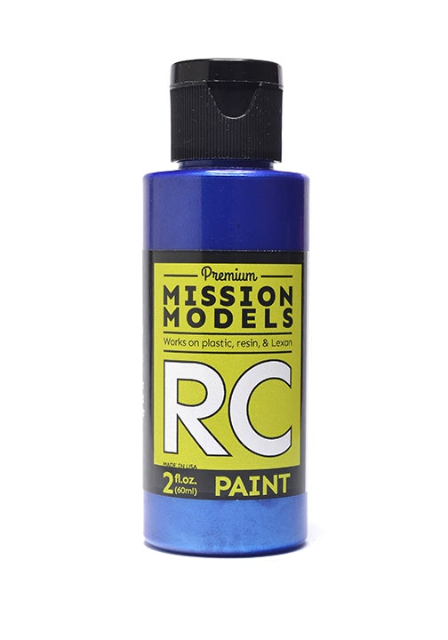 Mission Models Water-based RC Paint, 2oz Bottle, Pearl Blue MIOMMRC-022