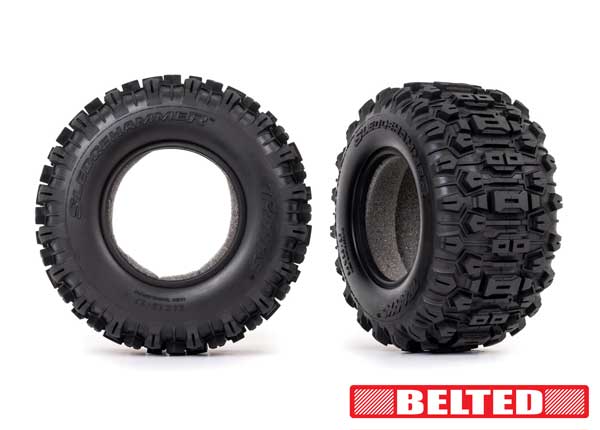 Traxxas Sledgehammer Belted 2.8" Tires w/ Foam Inserts (2) TRA8975