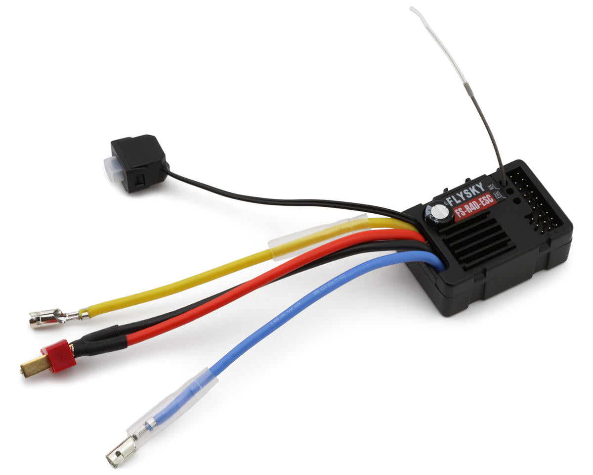 Flysky R4D 2-in-1 Ant 4-channel ESC Receiver W/led Controller FSY-R4D-ESC