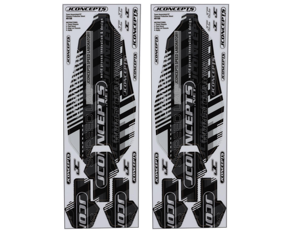 JConcepts RC10B7 Precut Chassis Protective Sheets (2) JCO5158