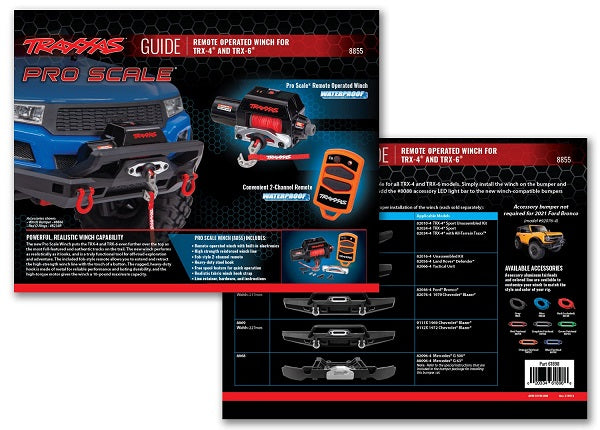 Traxxas Pro Scale Winch Reference Sheet TRA61898