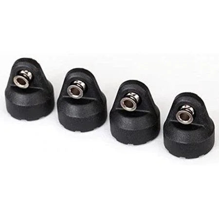 Traxxas Shock Caps (Black) (4) (assembled w/ Hollow Balls) TRA8361