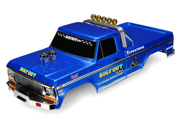Traxxas Bigfoot No. 1 Clipless Body TRA3661-BLUE