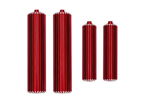 Traxxas Red Aluminum Shock Reservoirs (F&R) TRA10966-RED