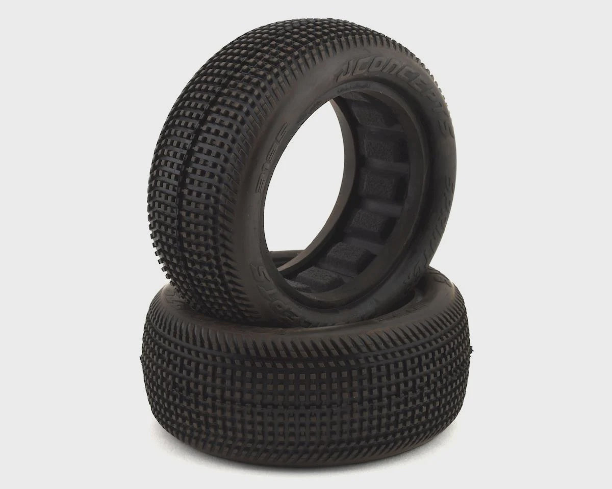 JConcepts Sprinter 2.2" 4WD 1/10 Front Buggy Dirt Oval Tires (2) (Green) JCO3135-02