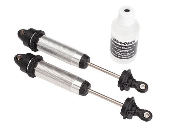 Traxxas 134mm Silver Aluminum GTR Shocks (2) TRA8450