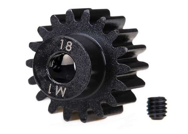 Traxxas 18-tooth Machined Pinion Gear (1.0 Mod) 5mm Bore TRA6491R