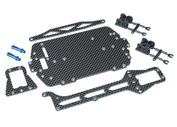 Traxxas 1/18 Latrax Carbon Fiber Chassis Kit TRA7525