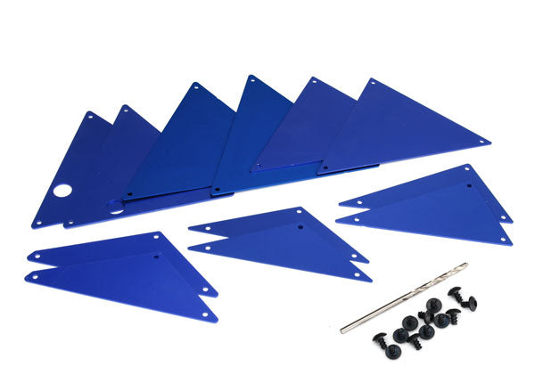 Traxxas Blue Aluminum Tube Chassis Inner Panel Set TRA8434X