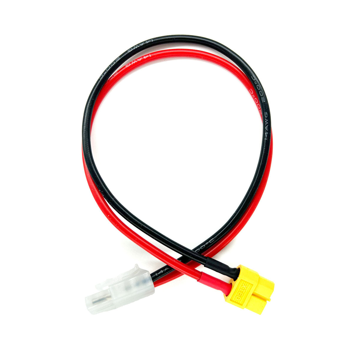 Racers Edge Charge Adapter: M Tamiya to F Xt60-300mm Wire RCE1684