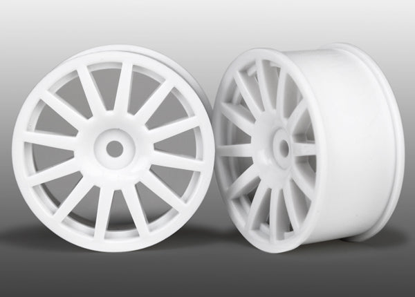 Traxxas White 12-spoke Wheels (2) TRA7571