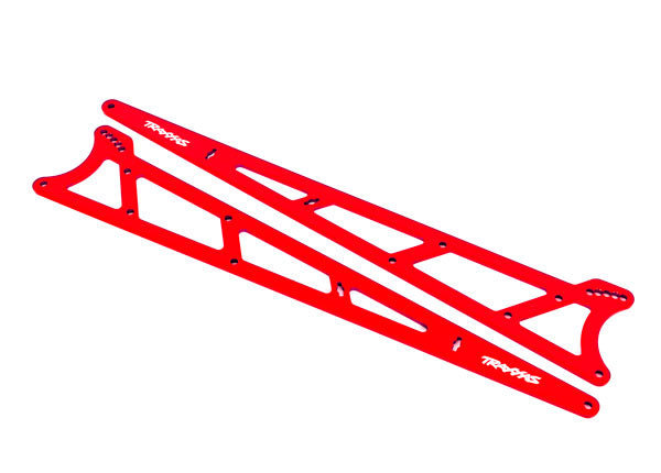 Traxxas Red Aluminum Wheelie Bar Side Plates (2) TRA9462R
