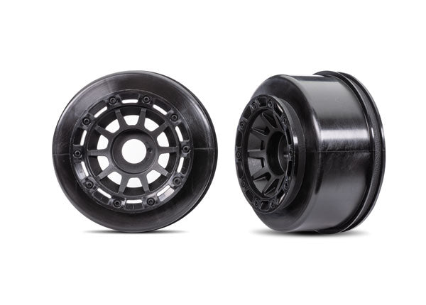Traxxas Black Dual-profile Multi-spoke Wheels (2) TRA10271