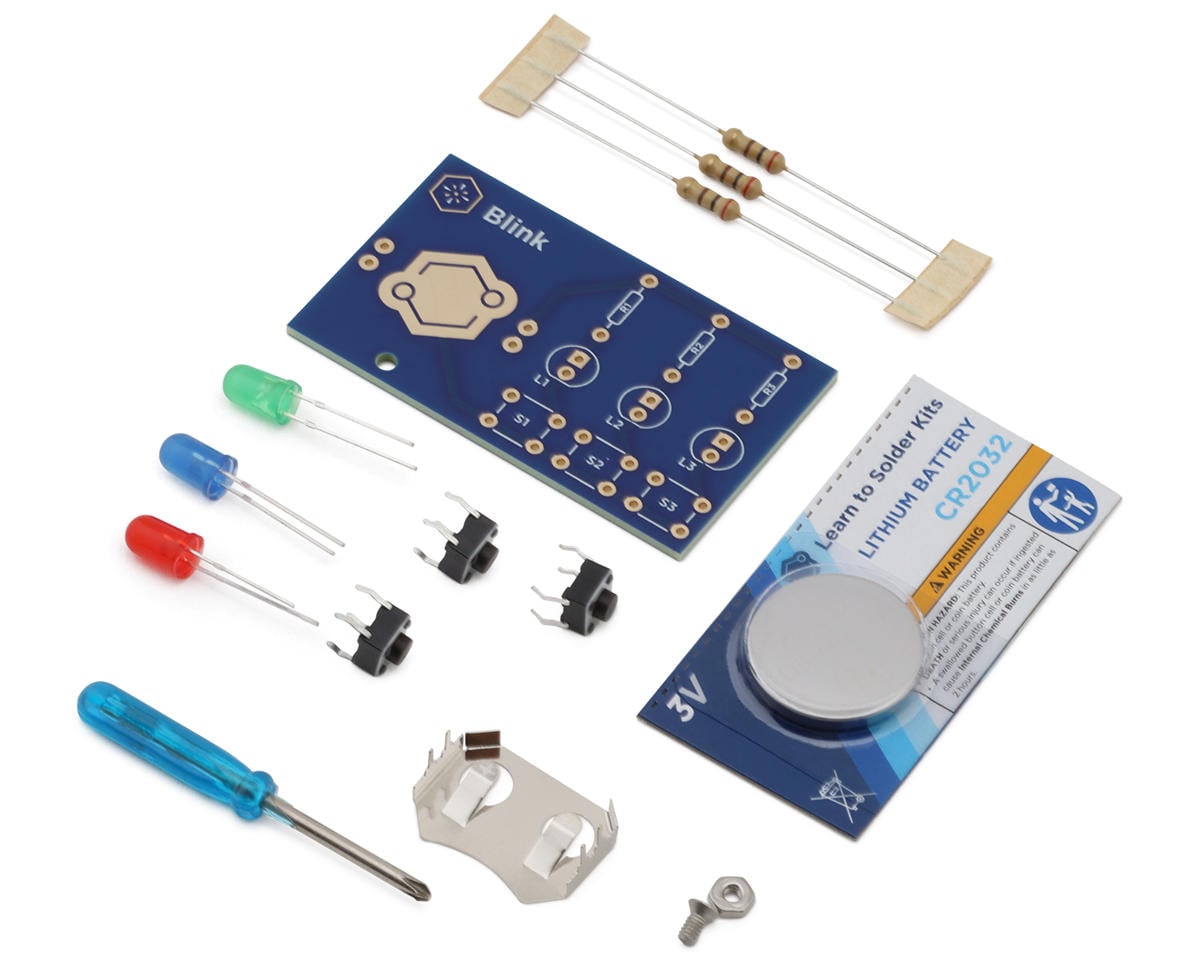 Learn to Solder Kits Blink Soldering Practice Kit Lsk-blink-indv