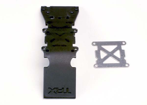 Traxxas Black Front Skid Plate w/ Reinforcement TRA4937