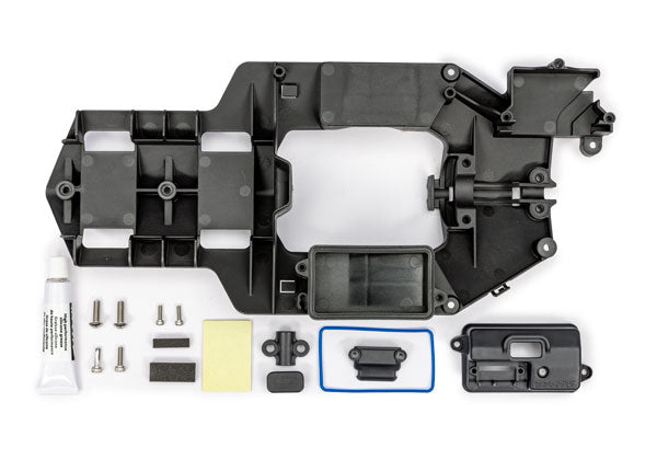 Traxxas Radio Tray & Stuffing Tube Clamp w/ Hardware TRA10624