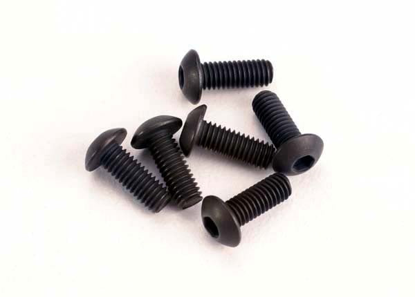 Traxxas Button-head Machine Screws 3x8mm (6) TRA2576