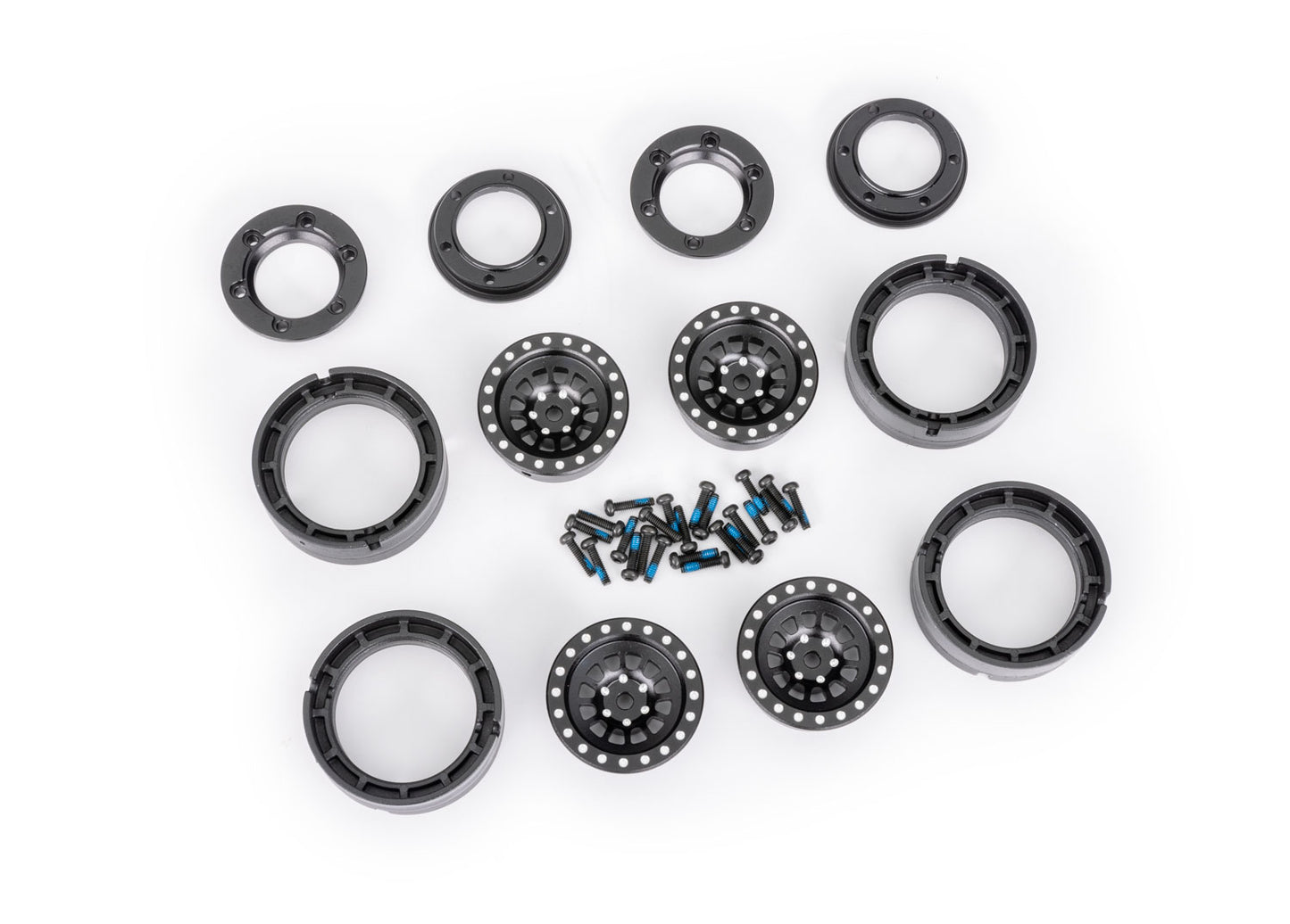 Traxxas TRX-4M 1" Aluminum Beadlock Wheels (4) TRA9881-BLK