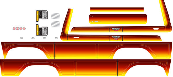 Traxxas TRX-4 1979 Ford Bronco Sunset Decal Sheet TRA8078