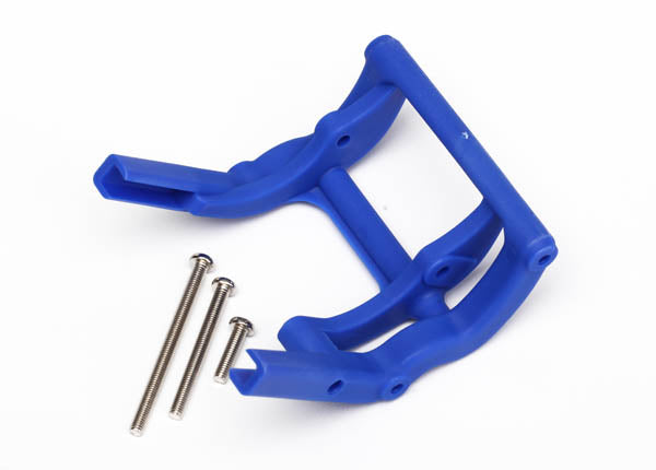 Traxxas Blue Wheelie Bar Mount & Screws TRA3677X