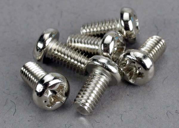 Traxxas Round-head Machine Screws 3x6mm (6) TRA2558