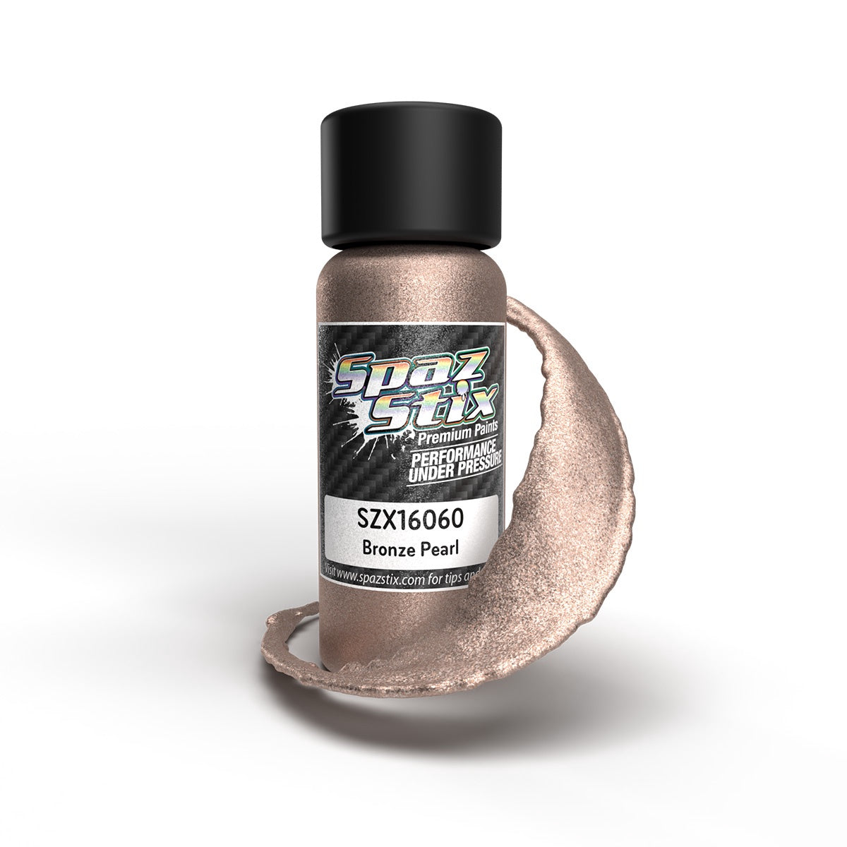 Spaz Stix Bronze Pearl Airbrush Ready Paint, 2oz Bottle SZX16060