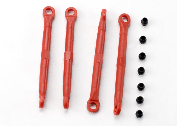 Traxxas Red Composite Toe Link Set w/ Hollow Balls (8) TRA7038