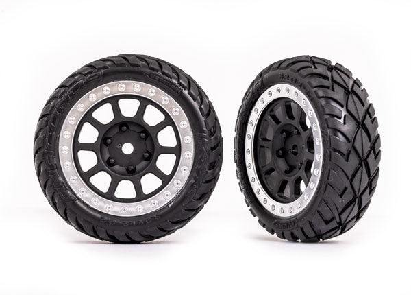 Traxxas Multi-spoke 2.2" Wheels w/ Anaconda Tires (2) TRA2479G