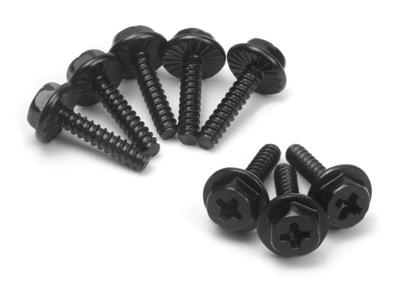 BlackZon Wheel Lock Bolts St2.6x12mm, 8pcs for Spryte BZN540333