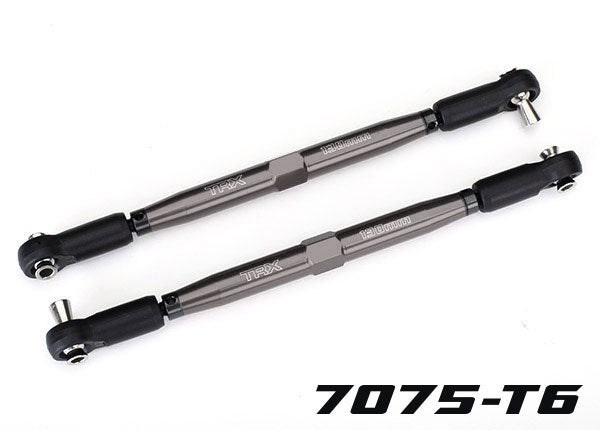 Traxxas Tubes 157mm Gray Aluminum Toe Links (2) TRA7748-GRAY