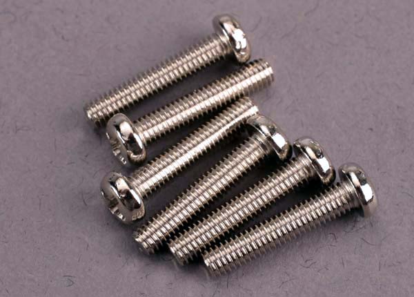 Traxxas Round-head Machine Screws 3x15mm (6) TRA2563