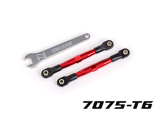 Traxxas Tubes 75mm Red Aluminum Front Toe Links (2) TRA2445R