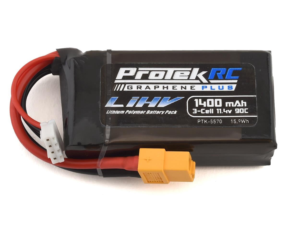 ProTek 3S 90C Si-graphene + Hv Lipo Battery W/xt60 Connector (11.4v/1400mah) PTK-5570