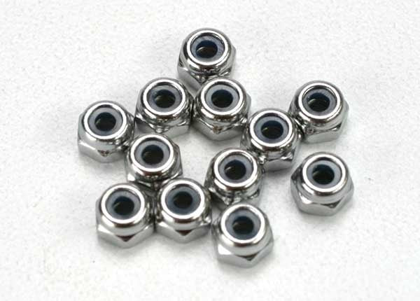 Traxxas 2.5mm Nylon Lock Nuts (12) TRA5158